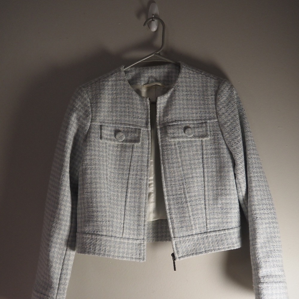 PARIS ATELIER & Other Stories , US 0, white and light blue .